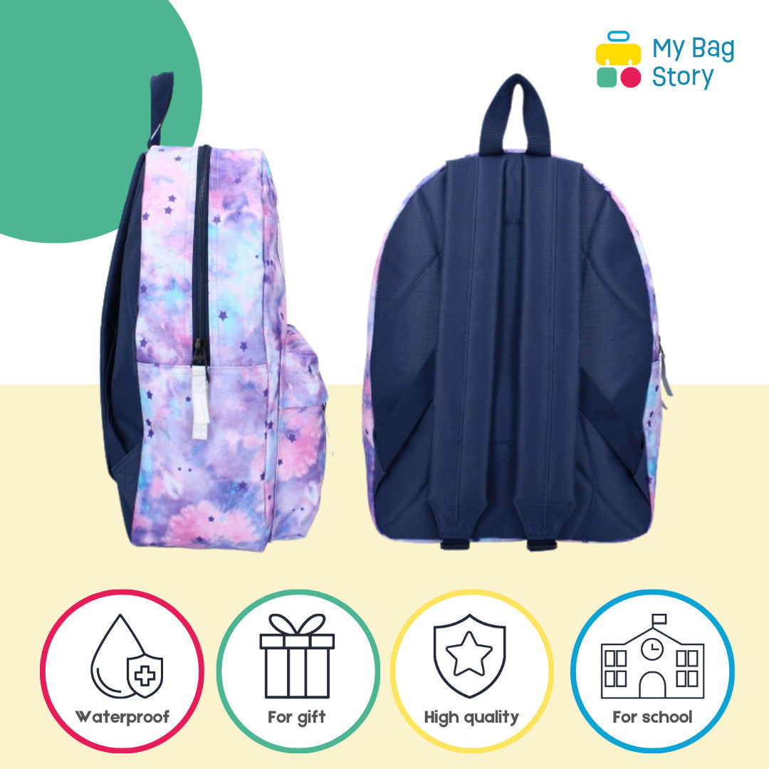 Mybagstory - Sac à dos Stitch - 39 cm - Bleu Violet