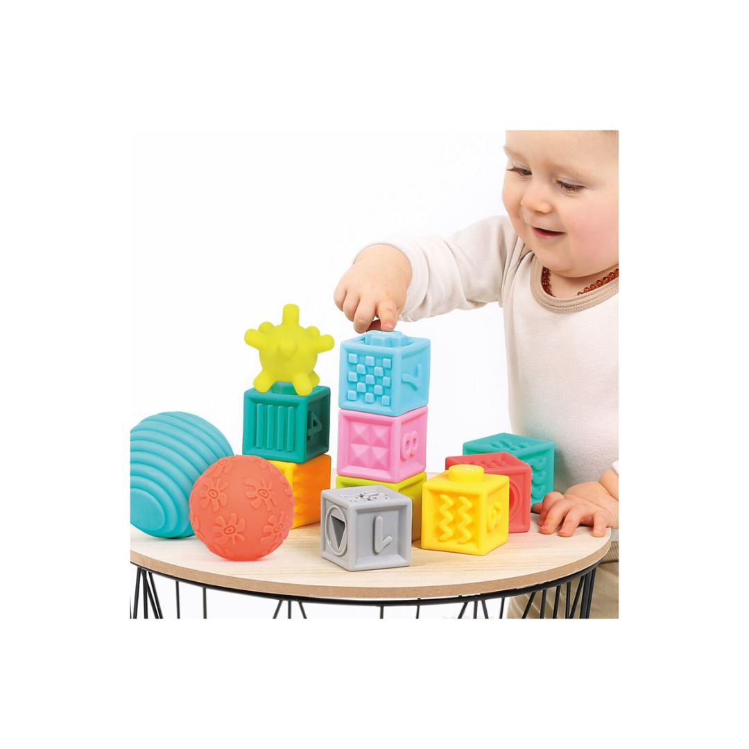 Ludi - Coffret d’éveil - 6 Balles 6 Cubes