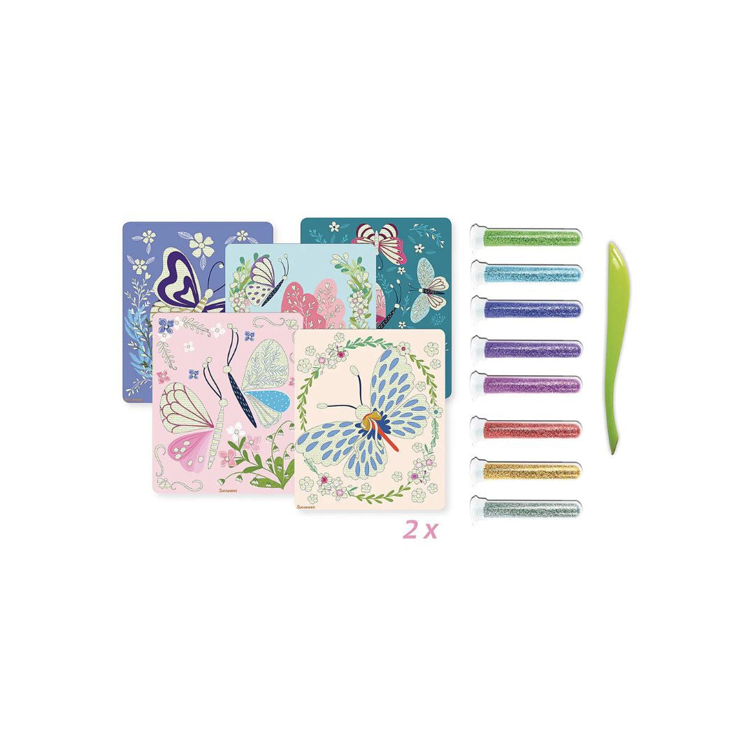Sycomore - 10 Tableaux Paillettes - Papillons - Artissimo