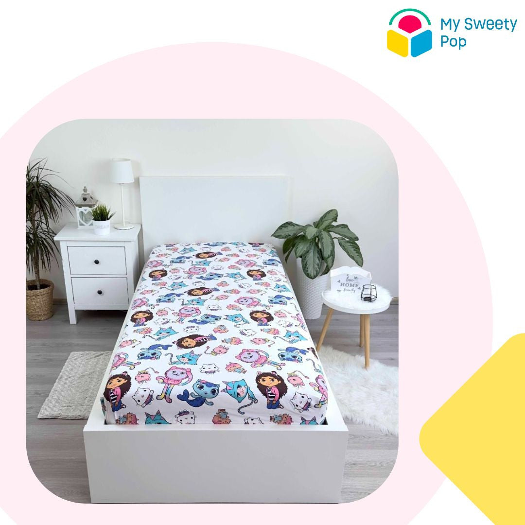 My Sweety Pop - Drap Housse – Gabby's Dollhouse - 90 x 200 cm