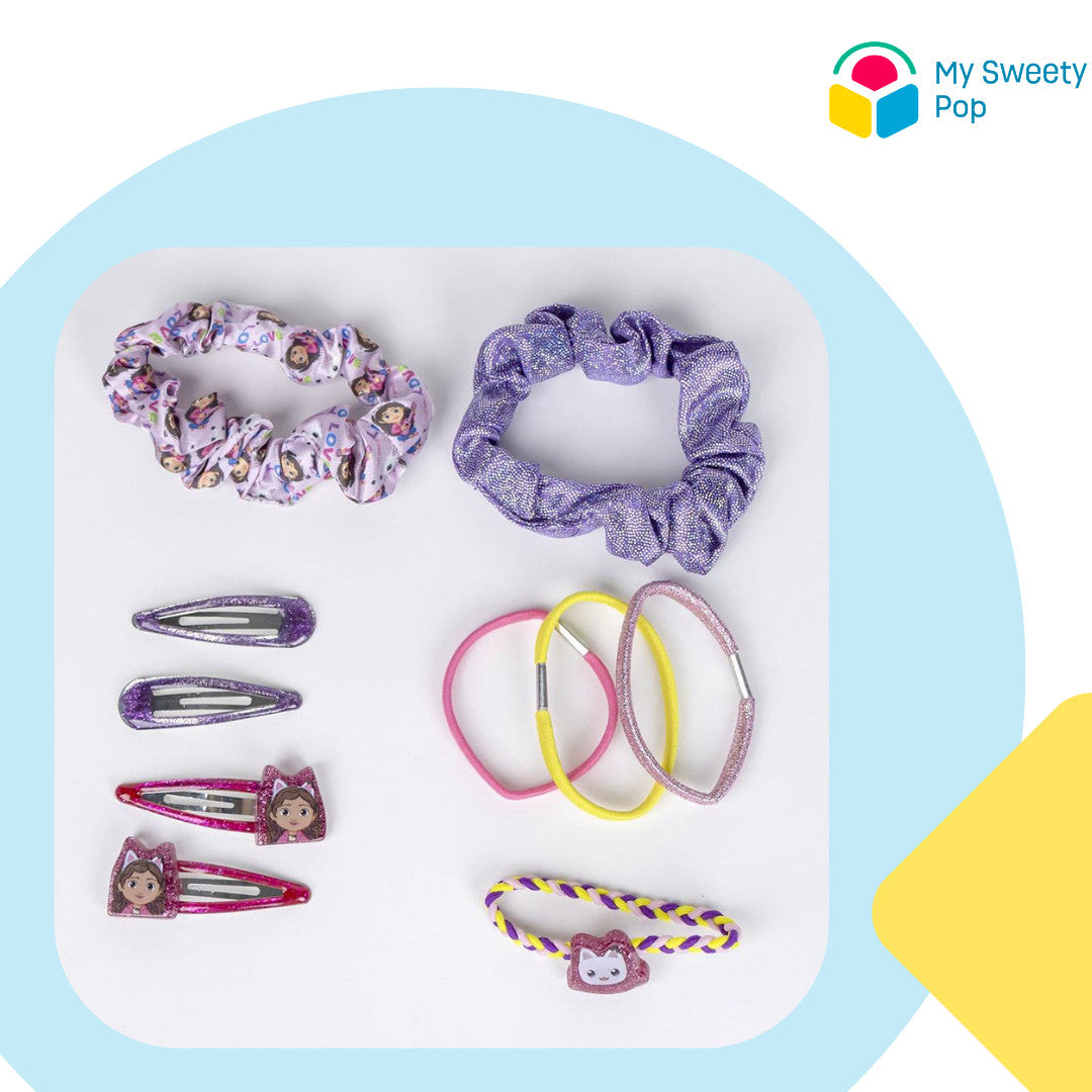 Gabby’s Dollhouse : Set Accessoires Cheveux Fille - Violet