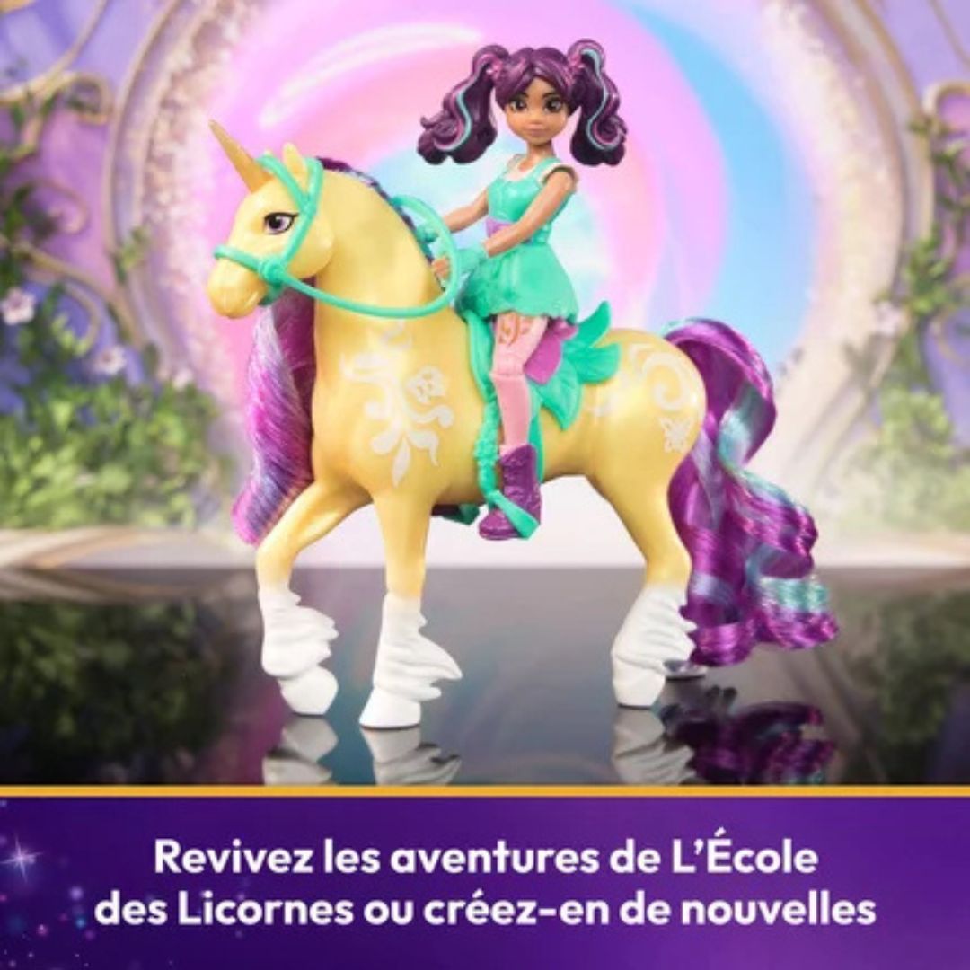 Unicorn Academy - L'École des Licornes - Licorne Leaf et Poupée Ava