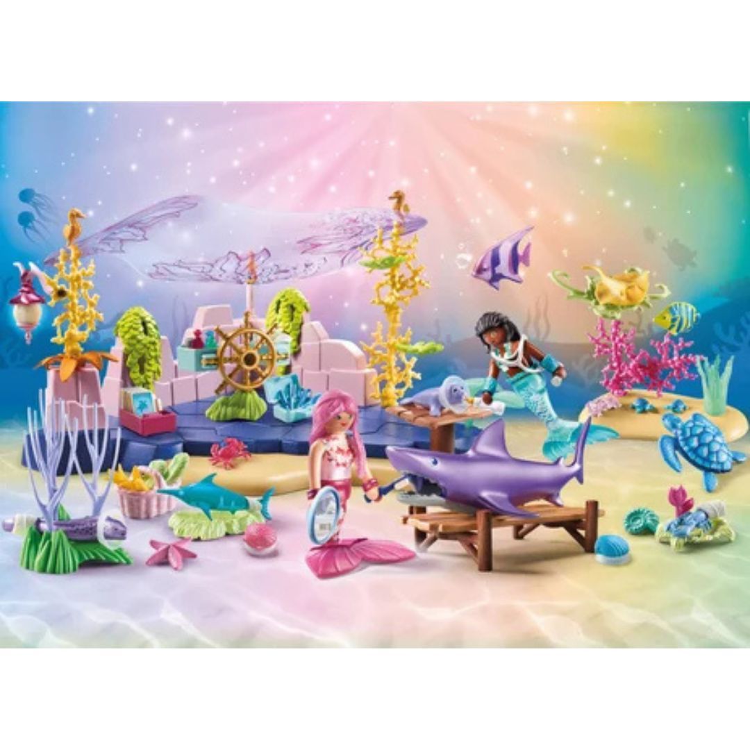 Playmobil 71499 - Centre soin Sirènes animaux marins