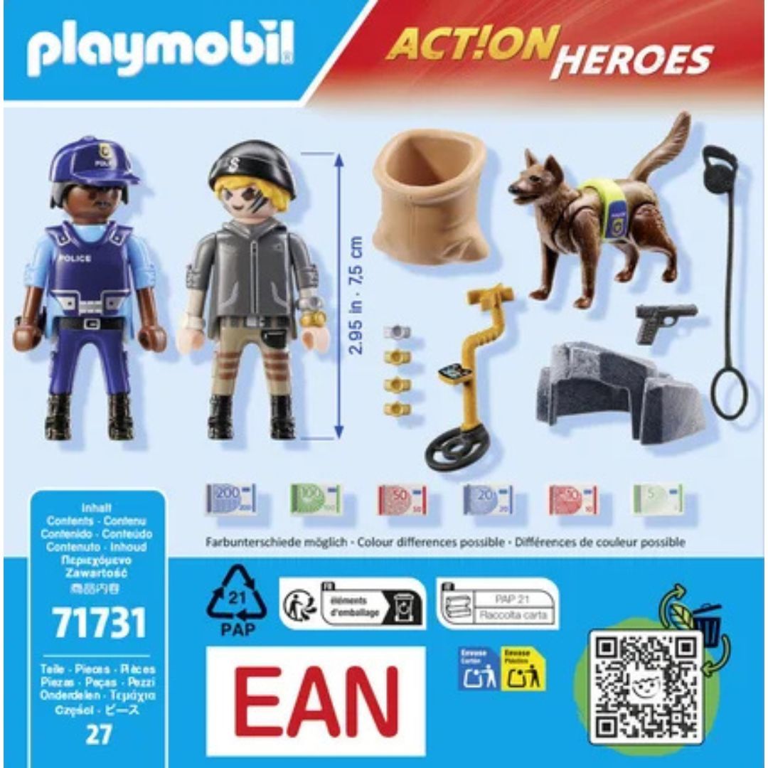Playmobil 71731 - Policier chien de recherche