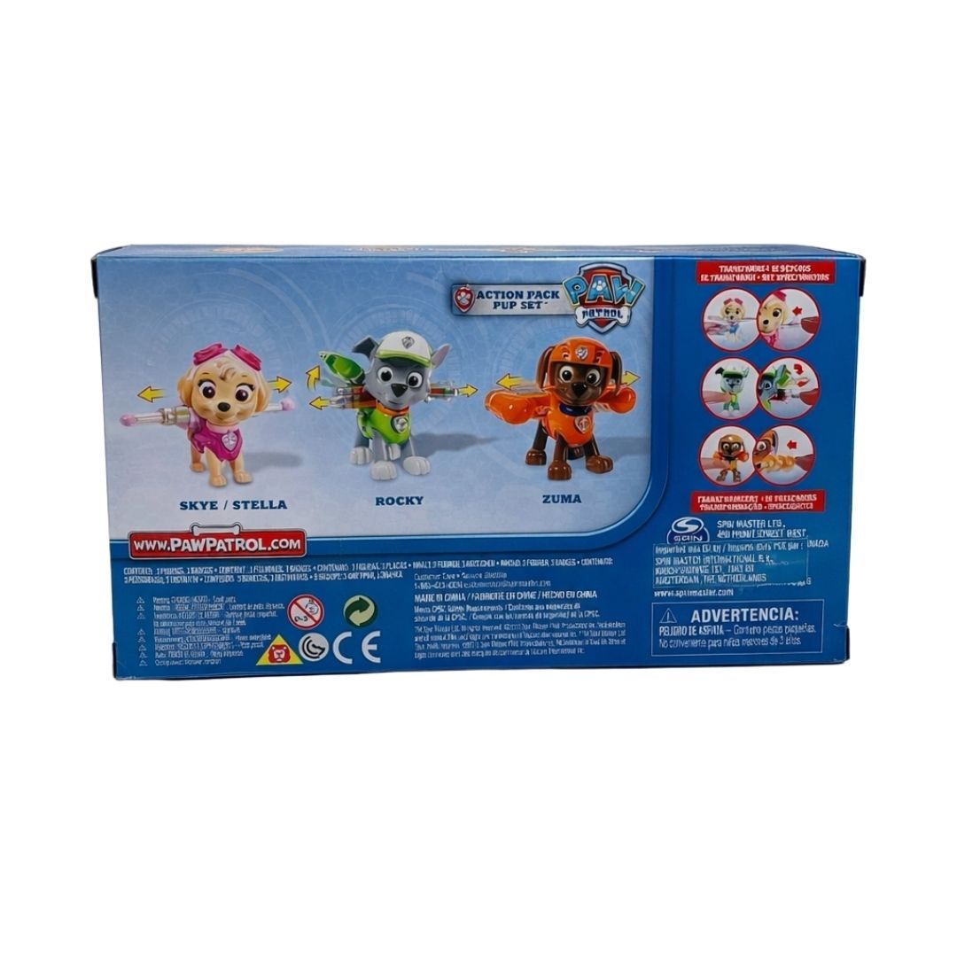Spin master - Pat'Patrouille figurines - Skye, Rocky, Zuma