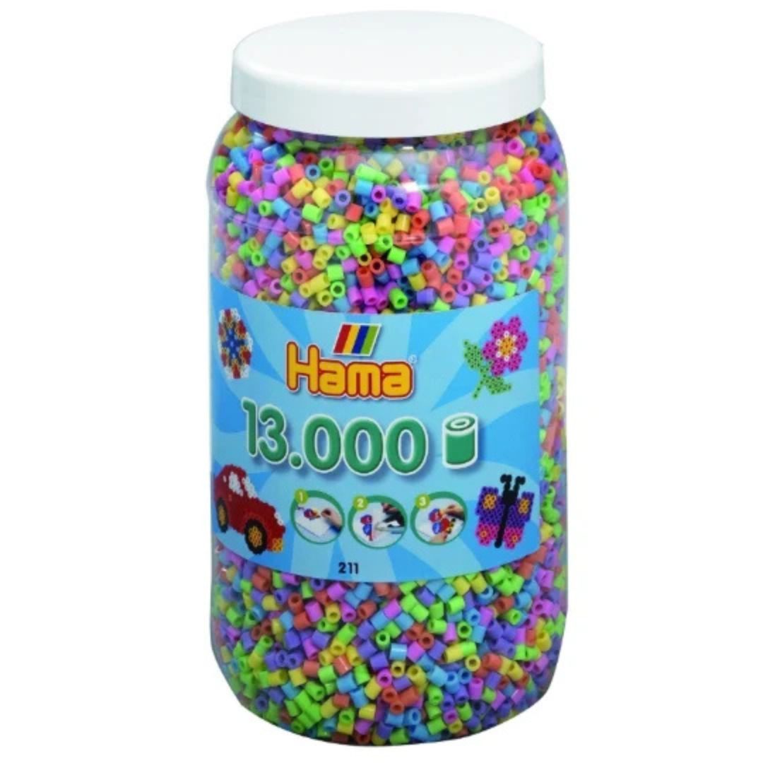 Hama - Midi Pot 13000 perles pastel - 211-50