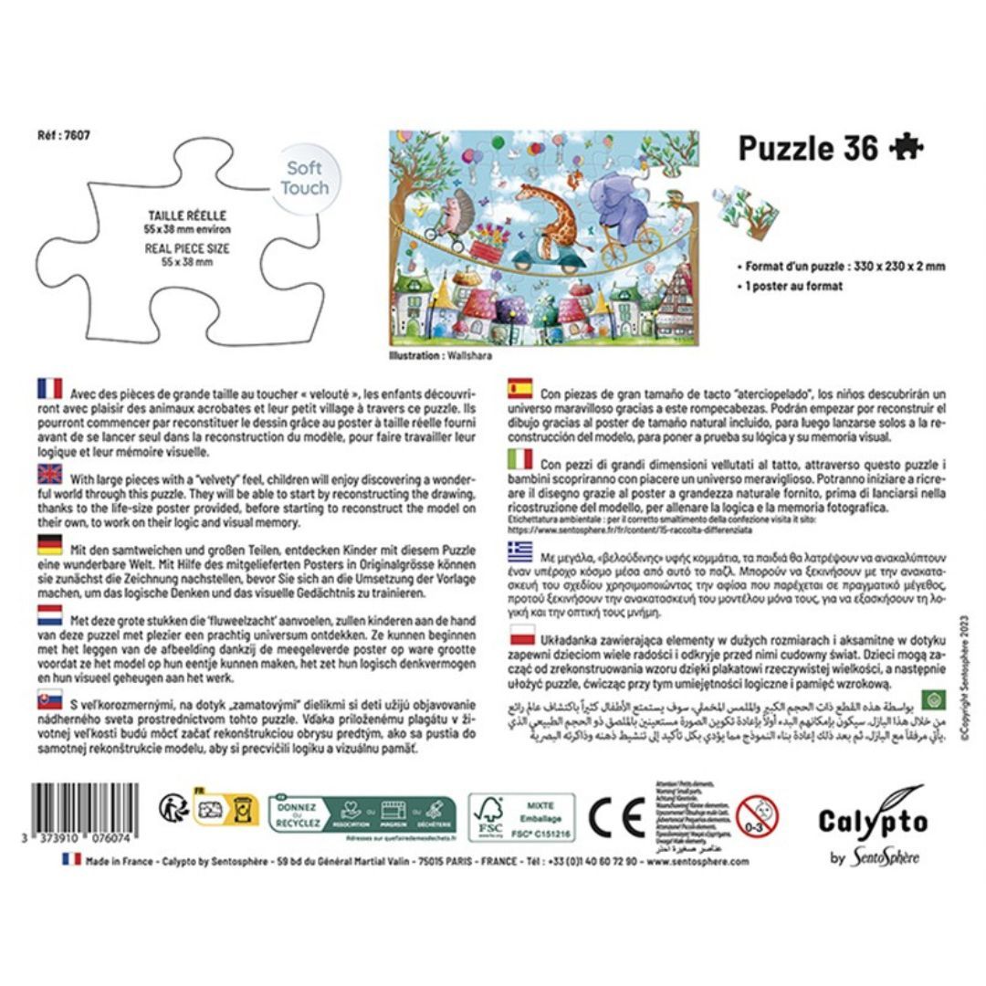 Sentosphère - PUZZLE 36 P - Animaux Acrobates