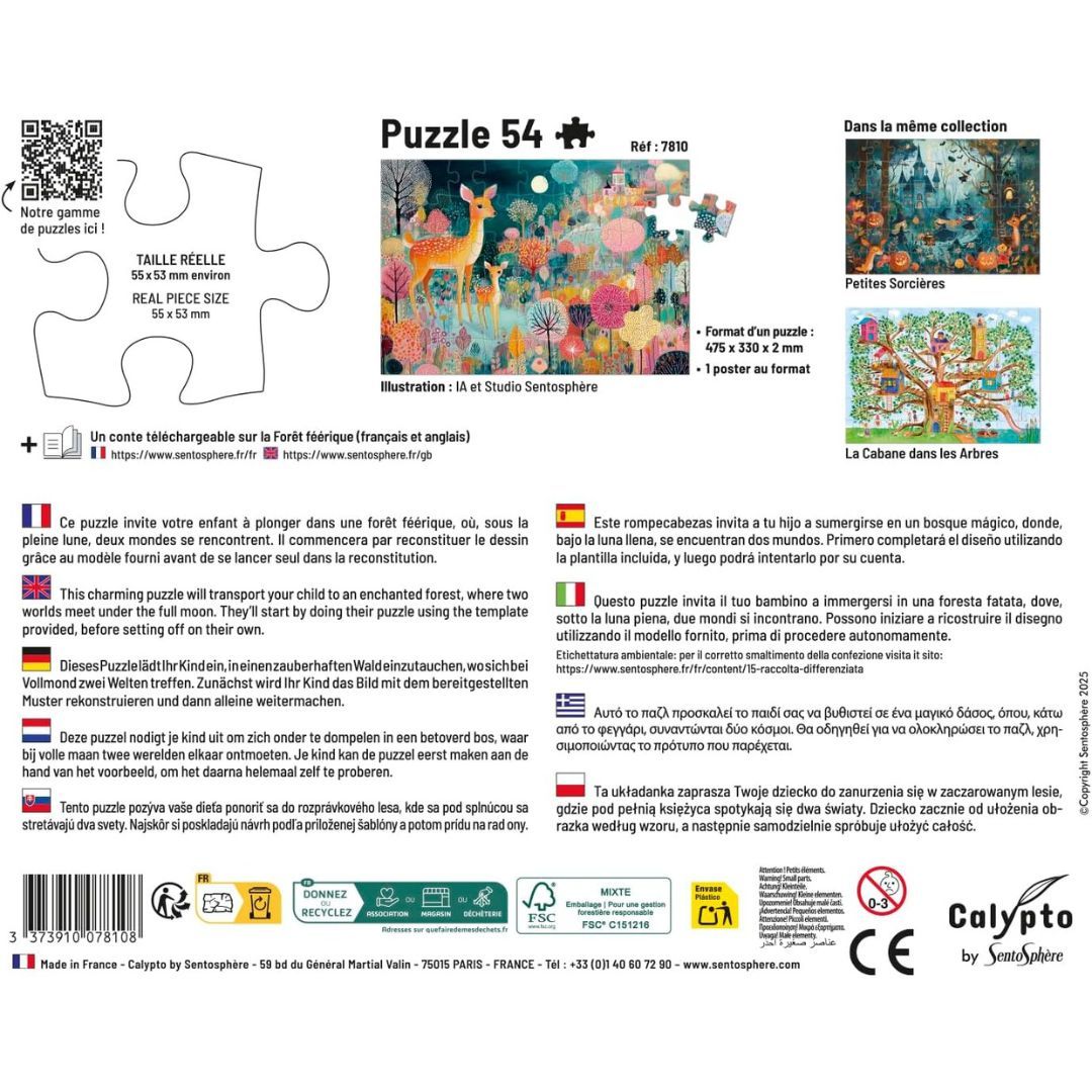 Sentosphère - PUZZLE 54 pièces - Forêt Féérique
