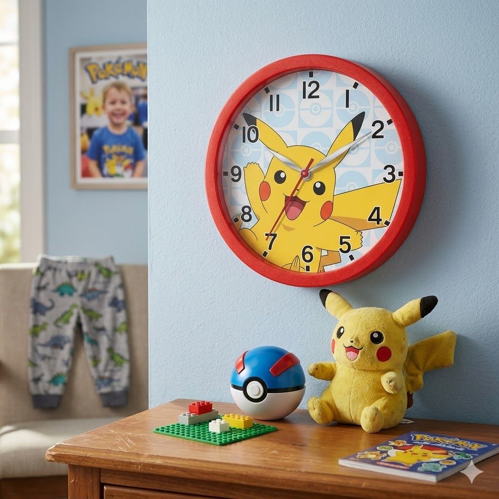 Kids Licensing - Horloge murale Pokémon Pikachu