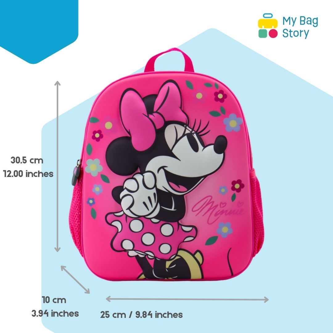 Mybagstory - Sac à dos 3D Minnie Mouse Rose - 30,5 cm