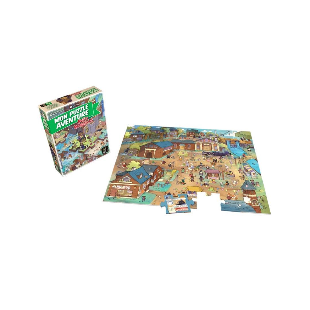Game Flow - Mon Puzzle Aventure - Petits Détectives - 42 Pièces