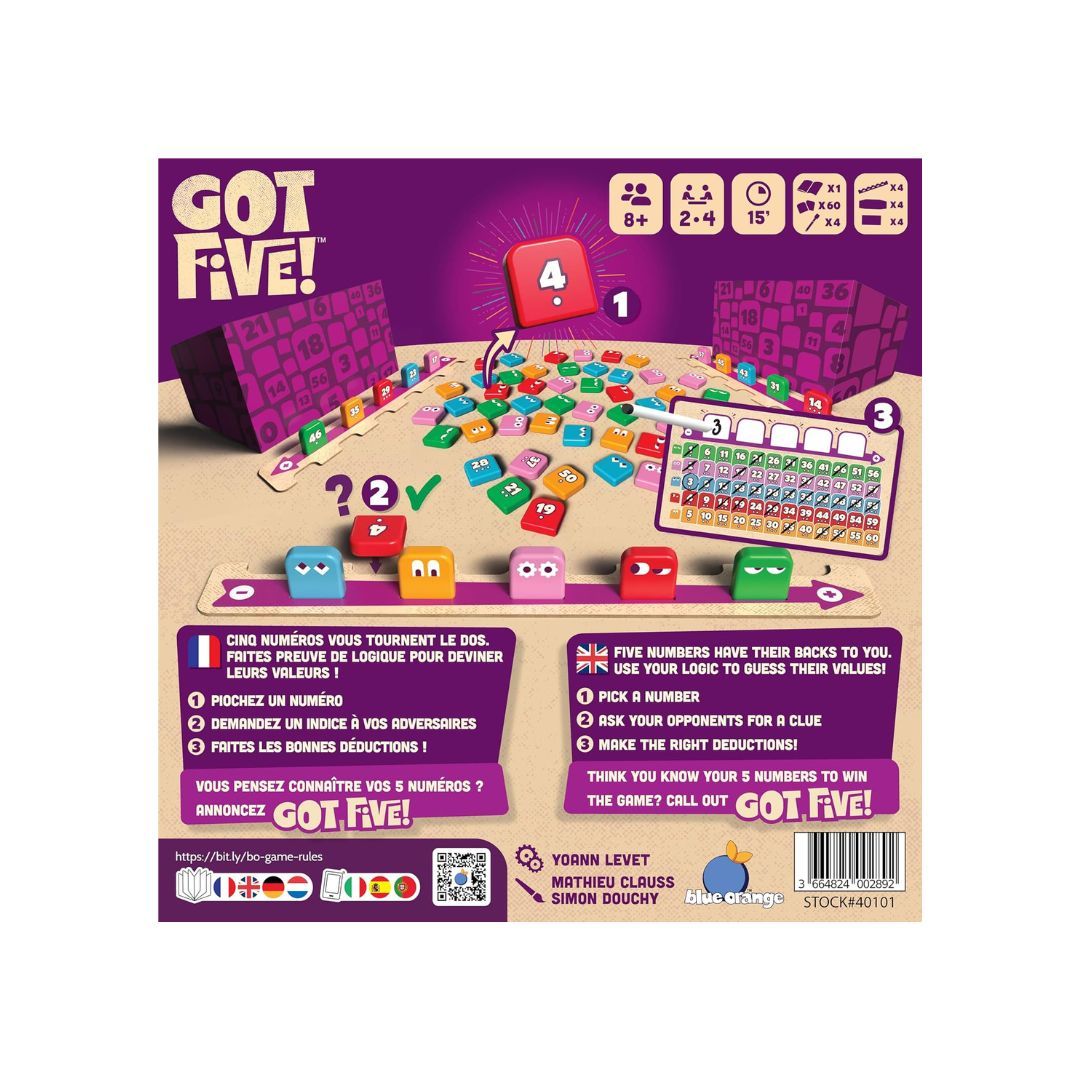 Blue Orange - Got Five un jeu de société de logique