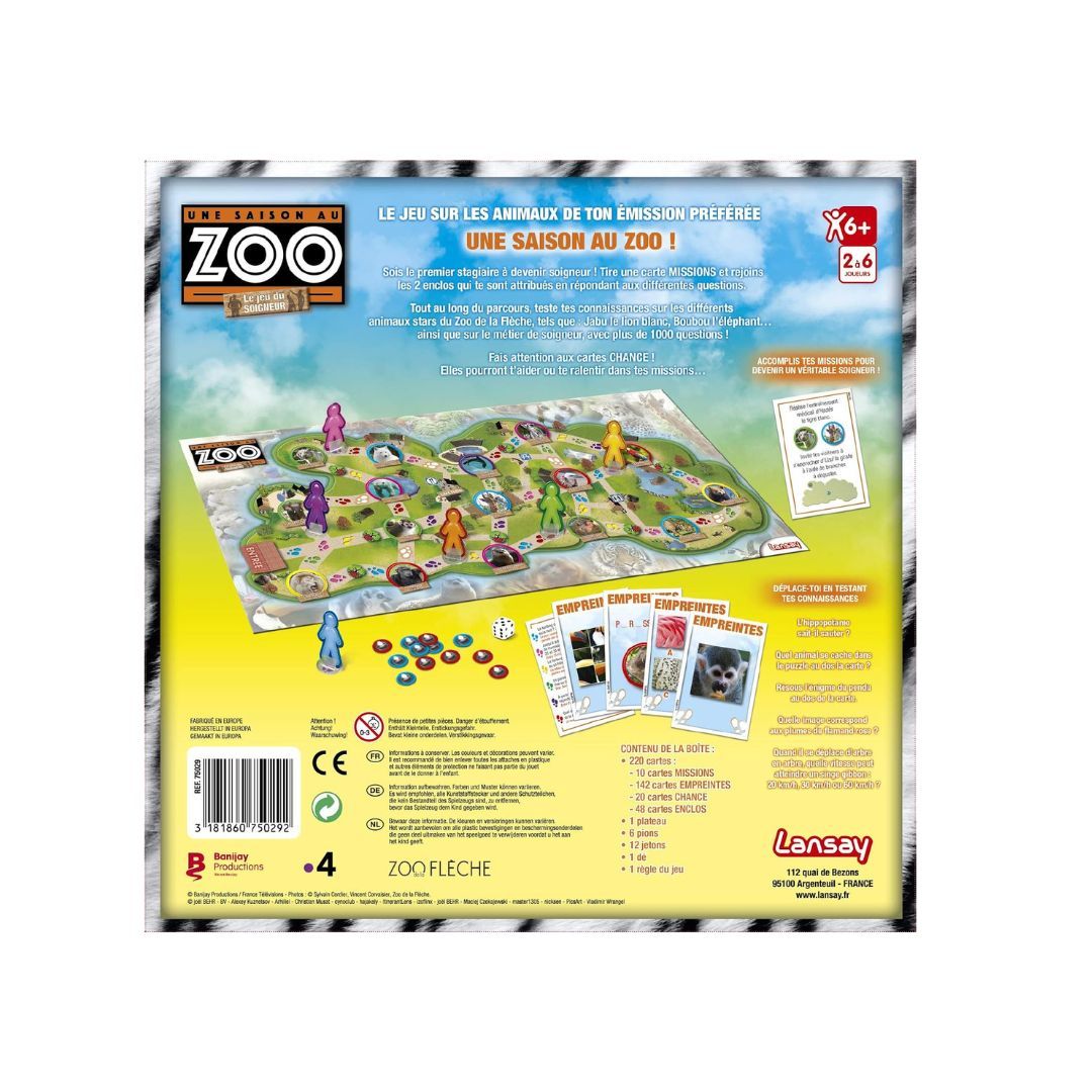 Lansay - Une Saison au Zoo – Jeu éducatif