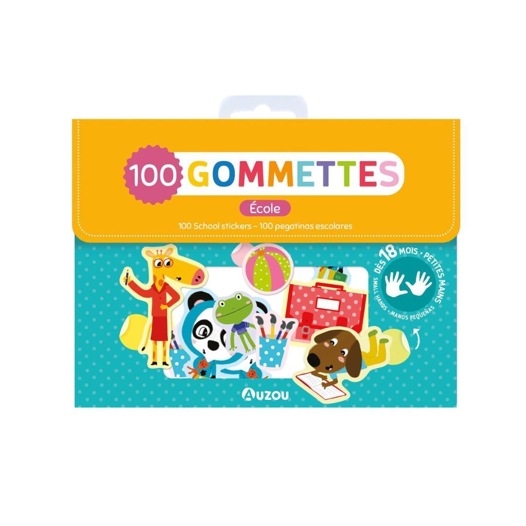 Auzou - 100 gommettes École repositionnables