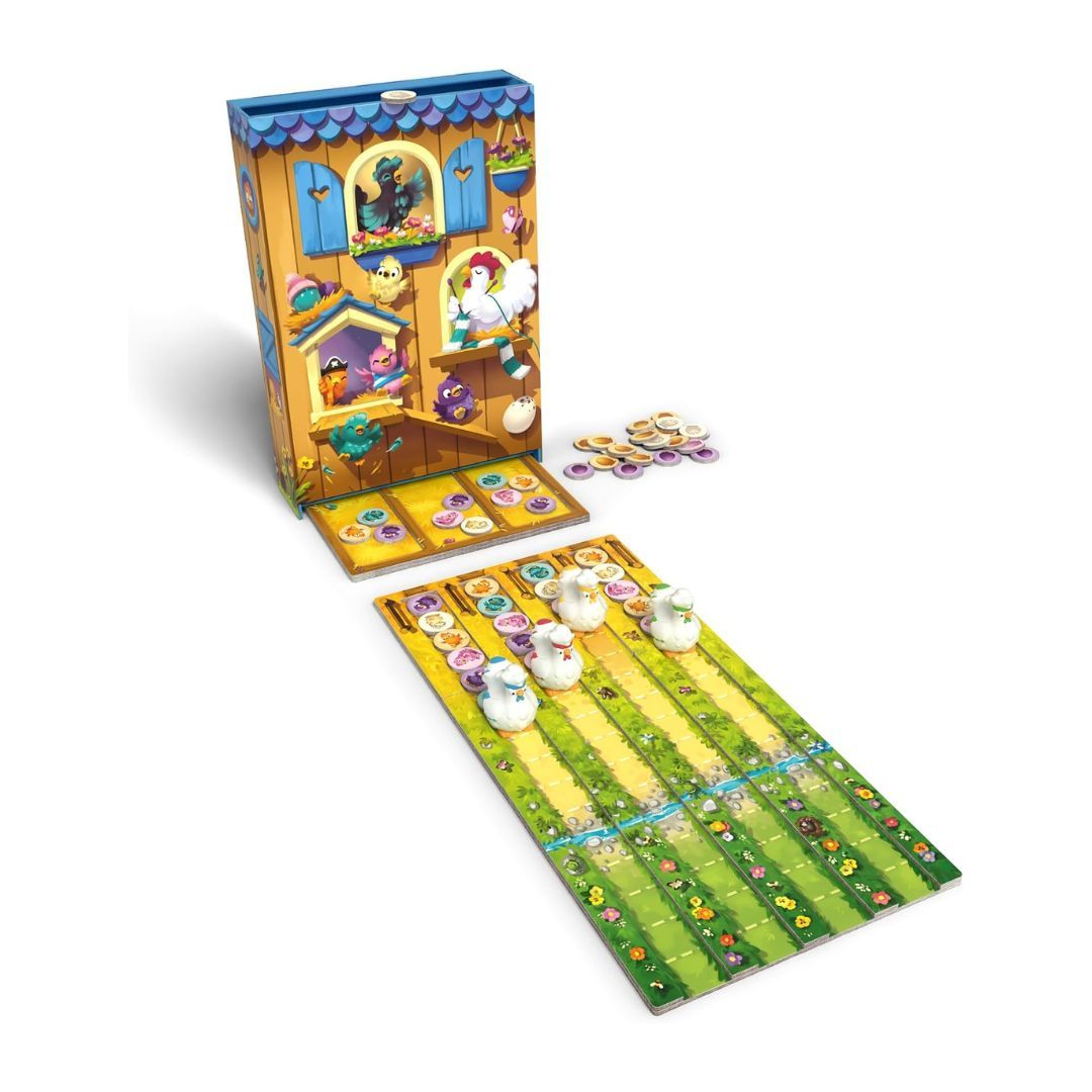 Flying Games - Pouss' ta Poule – Jeu de Société Familial