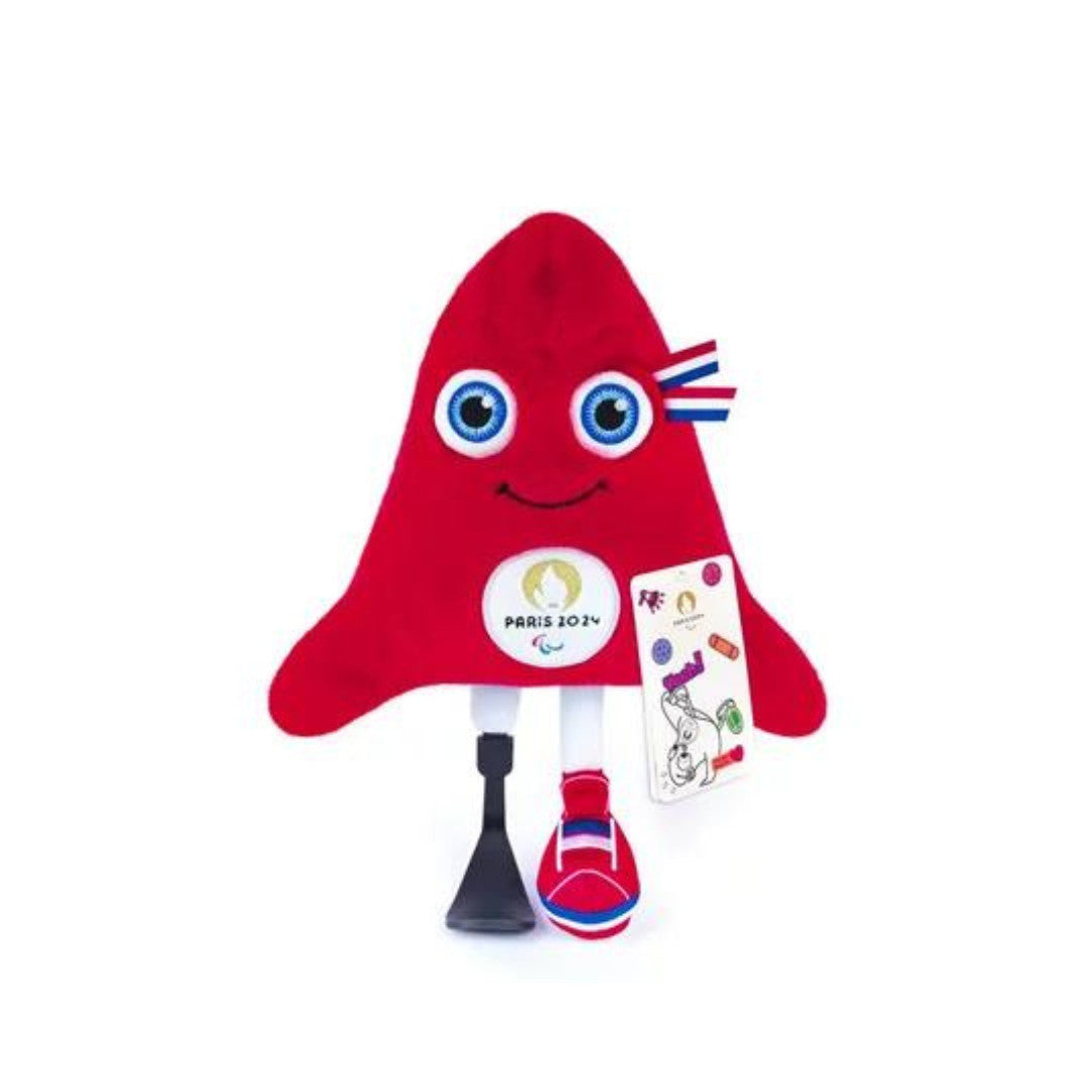 Peluche Mascotte Officielle Jeux Paralympiques Paris 2024 - 28 cm