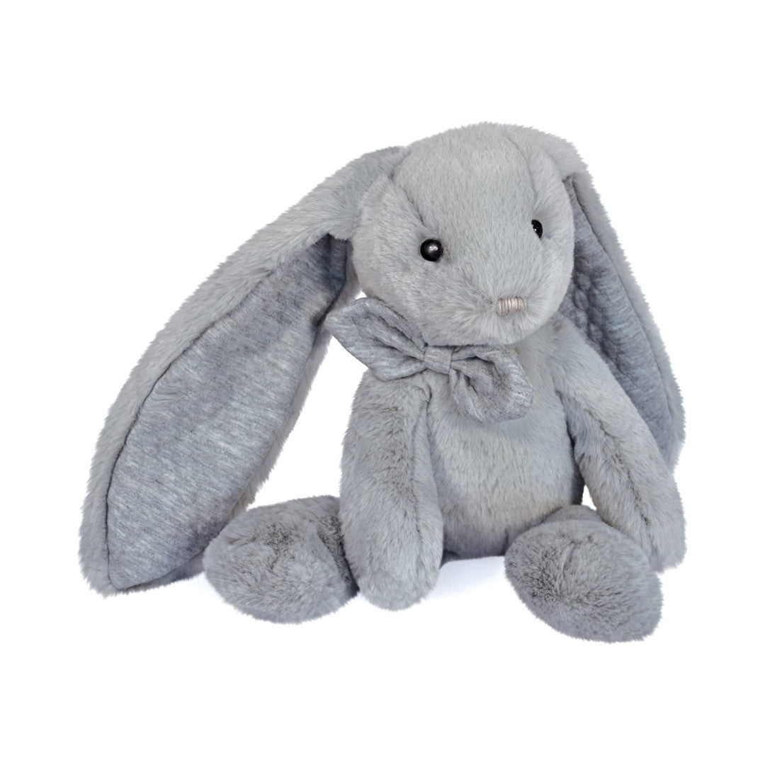 Histoire d’Ours - Peluche lapin preppy Chic - Gris perle - 30 cm