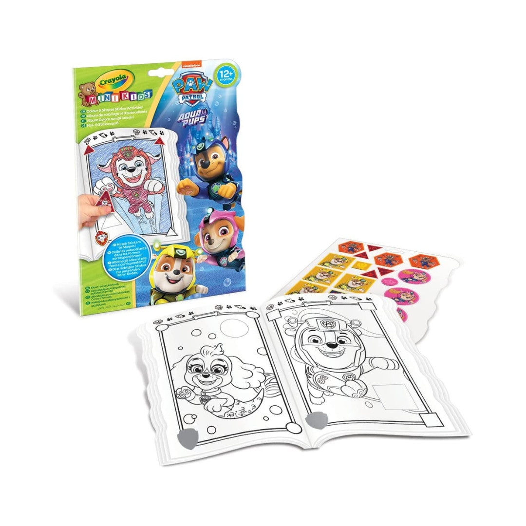 Crayola - Album de Coloriage et d'Autocollants Crayola Pat’Patrouille