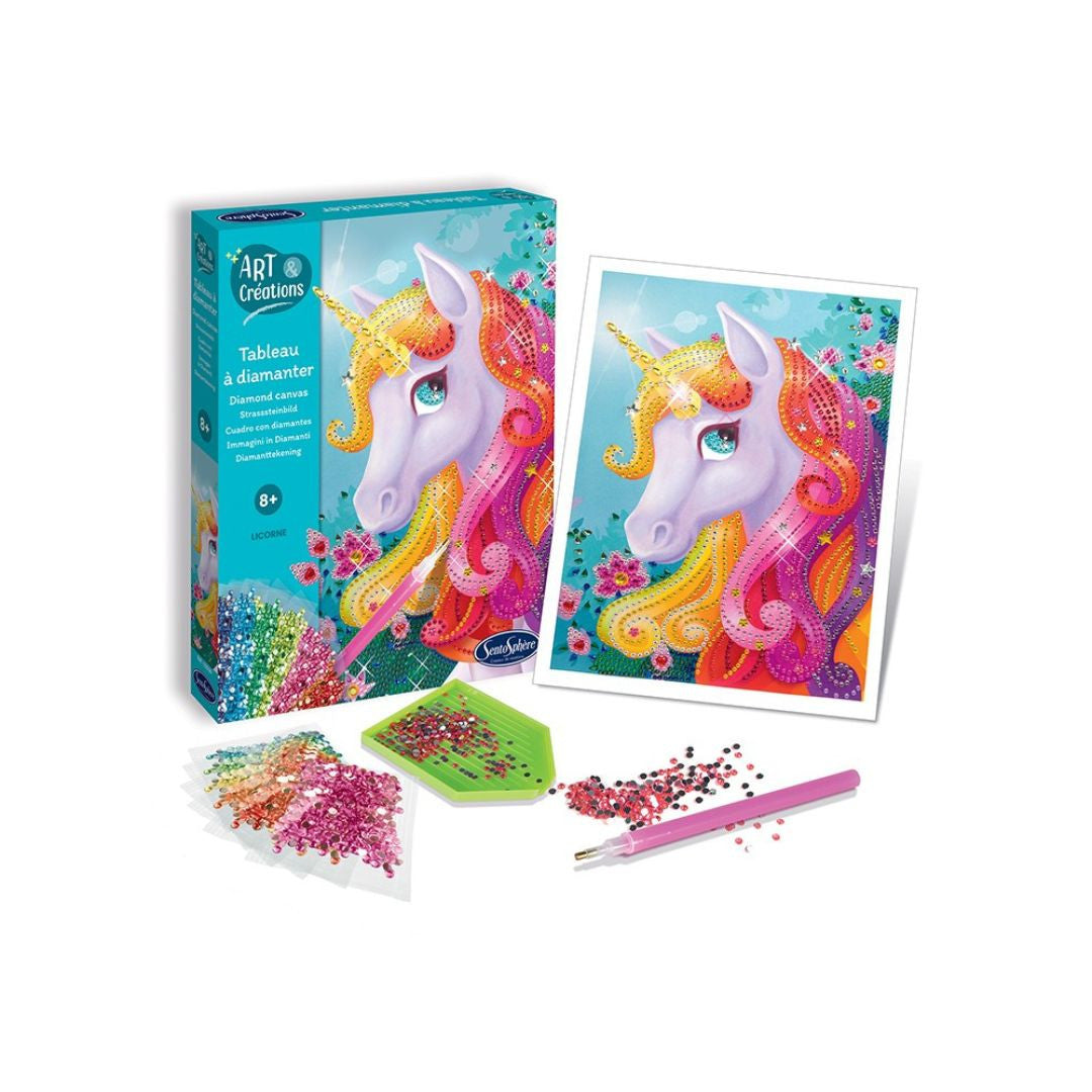 Sentosphère - Tableau à Diamanter - Licorne