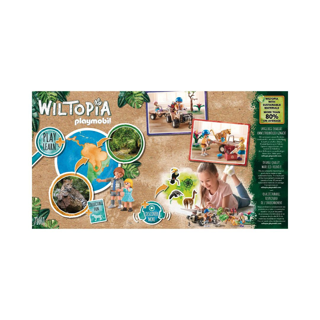 Playmobil - 71011 - Quad de secours pour animaux - Animaux & Nature - Wiltopia