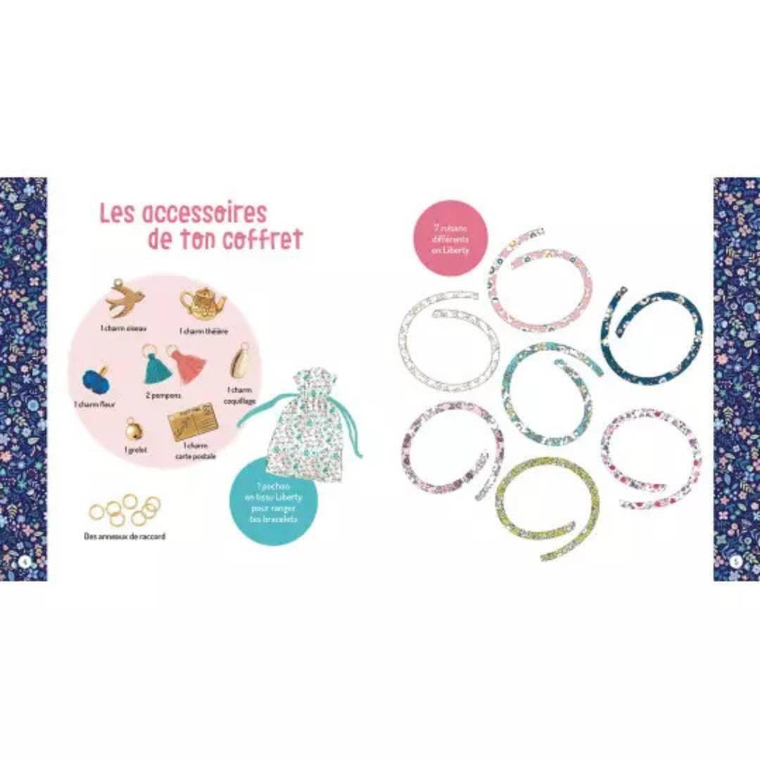 Auzou - Ma boîte à bijoux - Mon semainier de 7 bracelets en liberty