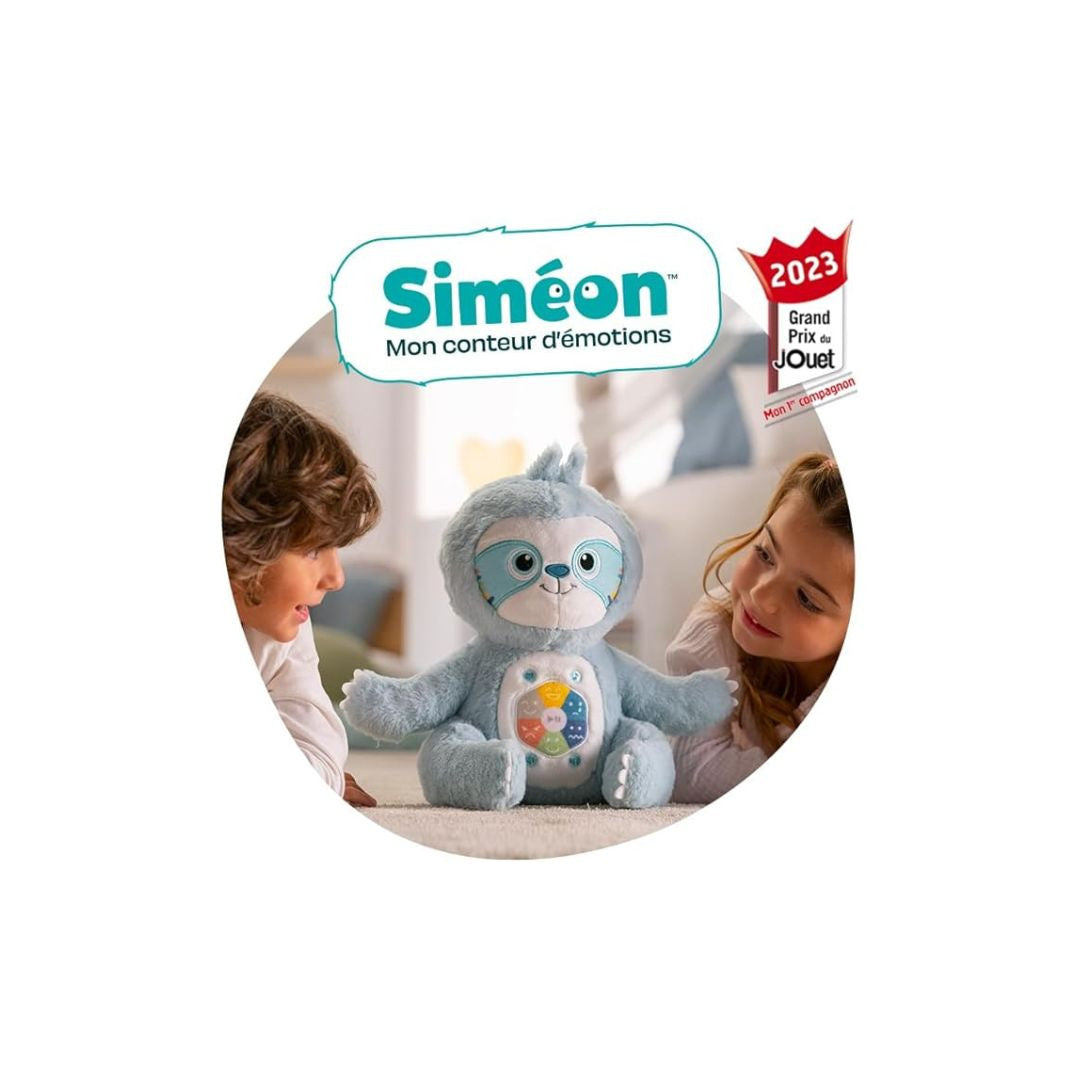 Gipsy Toys - Siméon, Mon conteur d'émotions – Peluche Interactive Musicale - 28 cm