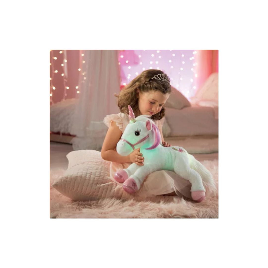 Gipsy Toys - Peluche licorne interactive Licabella féerique et lumineuse - 35 cm