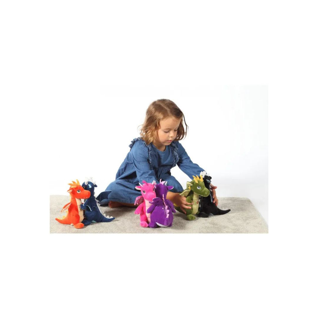 Gipsy Toys - Dragon sonore 20 cm Vert - Peluche pour Enfant