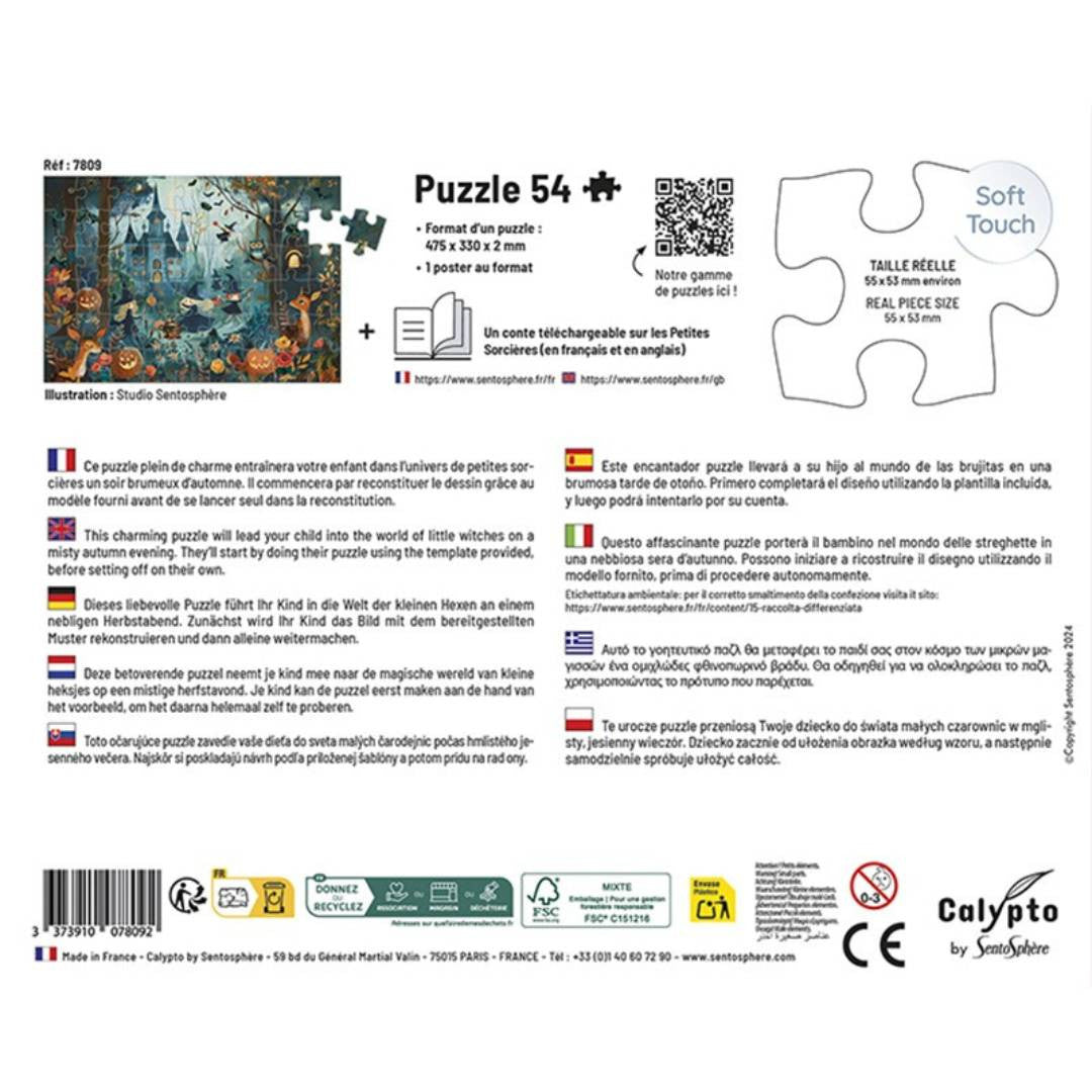 Sentosphère - Puzzle 54 pièces - Les Petites Sorcières