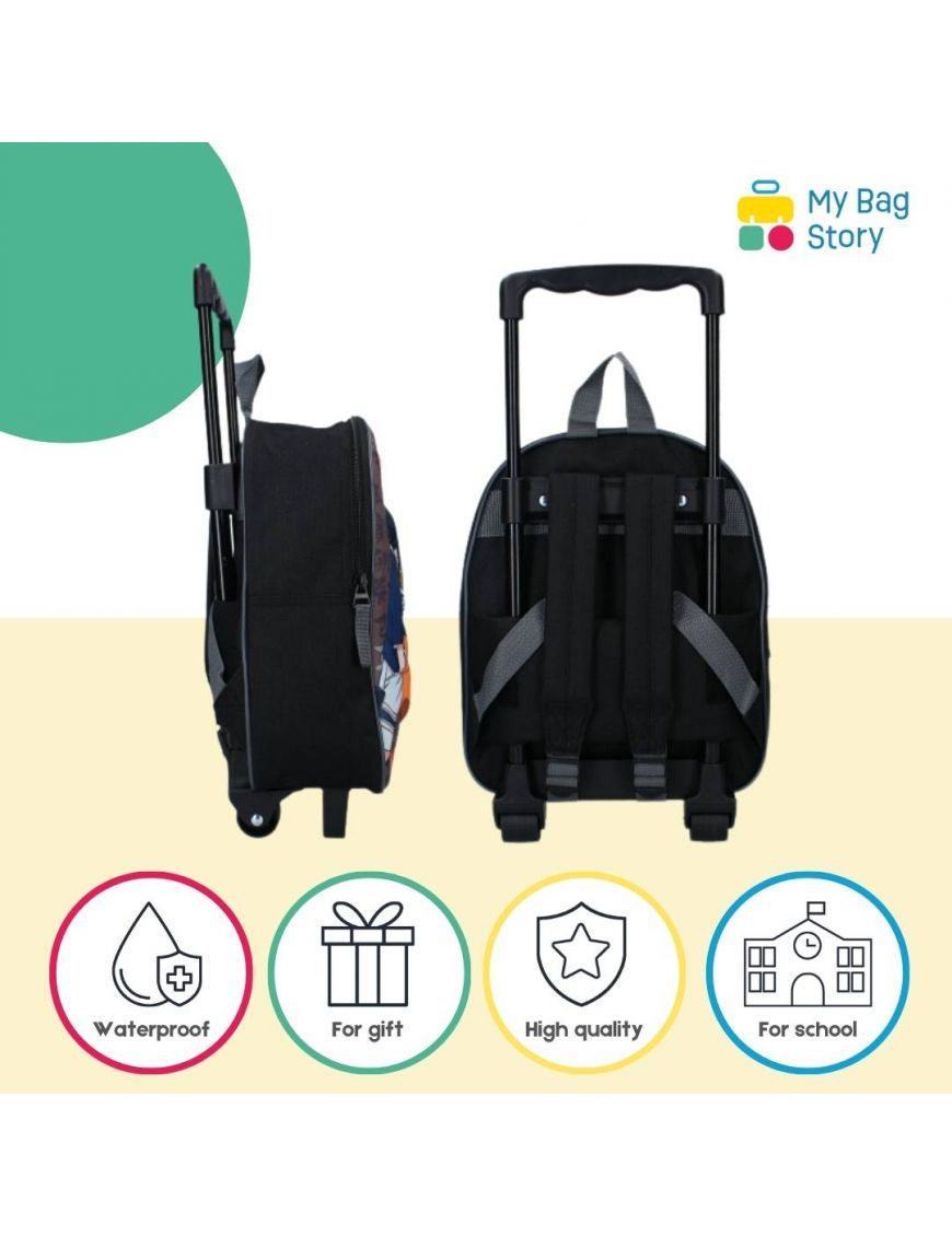 Mybagstory - Trolley Naruto Enfant Garçon – Sac à dos à roulettes 32 cm