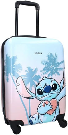 Mybagstory - Valise Cabine Stitch - 46 cm - Bleu Rose