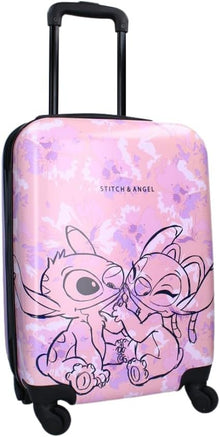 Mybagstory - Valise Cabine Stitch & Angel - 50 cm - Rose Noire