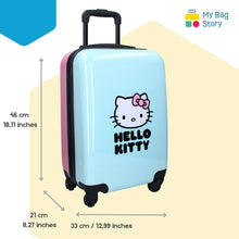 Mybagstory - Valise Cabine Hello Kitty - 46 cm - Rose Bleu