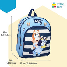 Mybagstory - Sac à dos Bluey - Rayures - Bleu Blanc