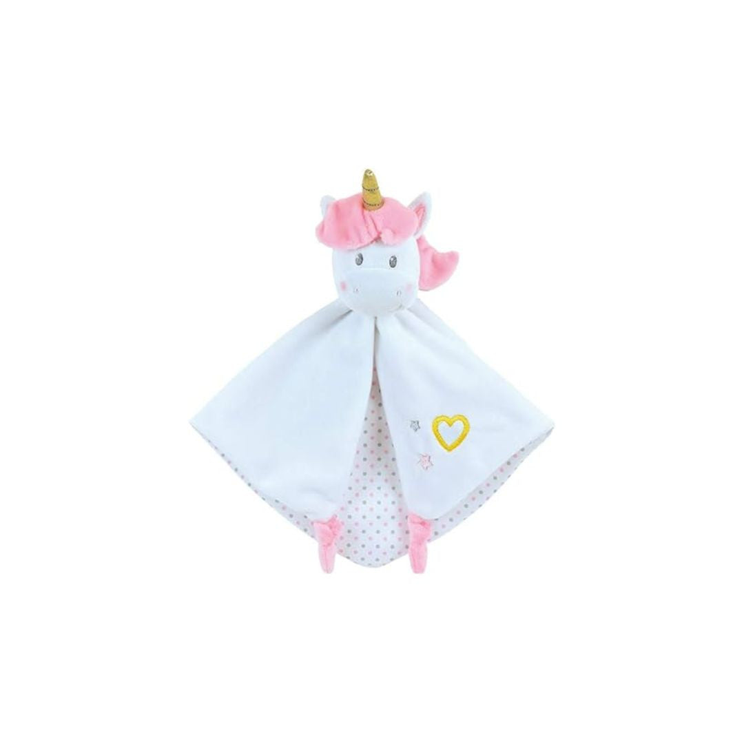 Jemini - Licorne Doudou avec hochet - 32 cm