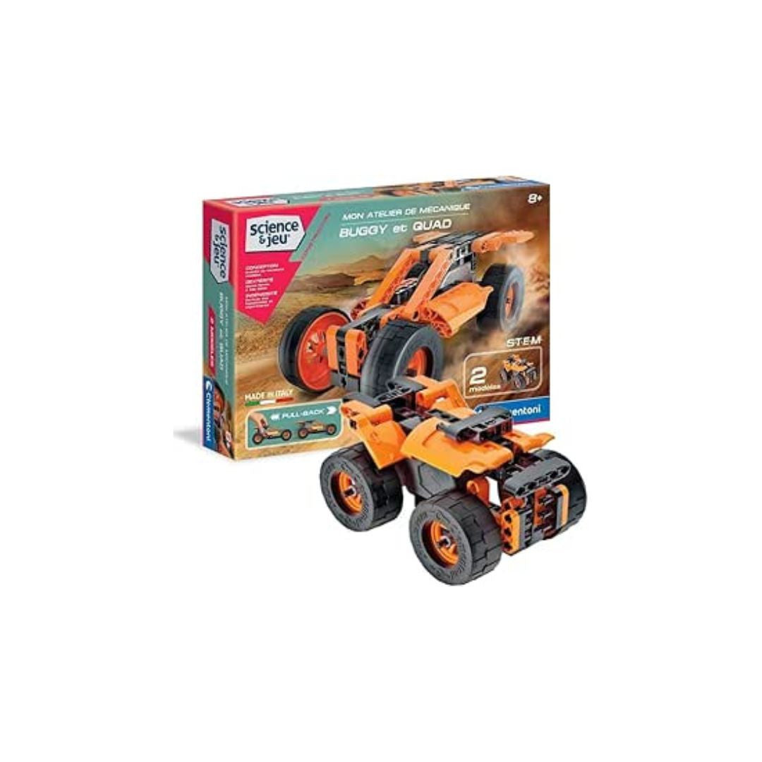 Clementoni - Science & Jeu – Mon Atelier de Mécanique Buggy et Quad