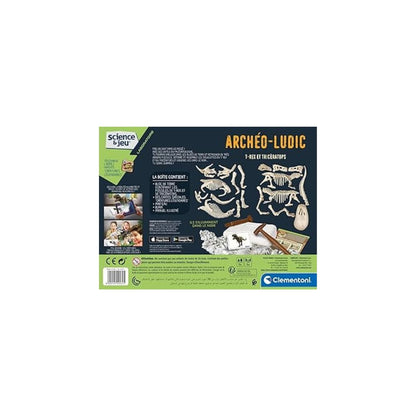 Clementoni - T-Rex & Tricératops Coffret Paléontologie