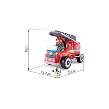 Hape - Jouet en Bois - Camion de Pompiers