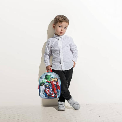 Sac 3D Avengers - 29 cm - Bleu/Rouge/Gris