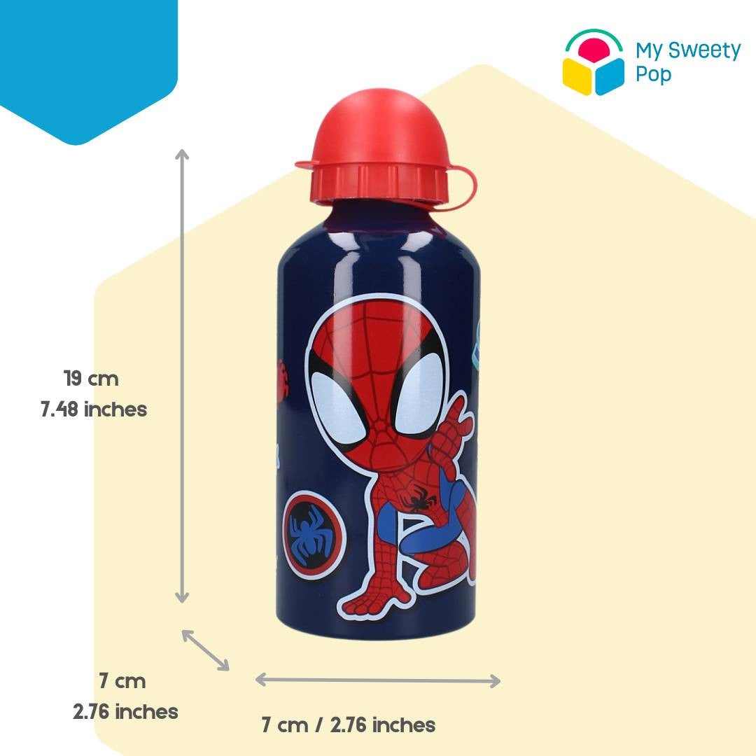 Gourde Spidey - Aluminium - 19 cm - 500 ml - Bleu/Rouge