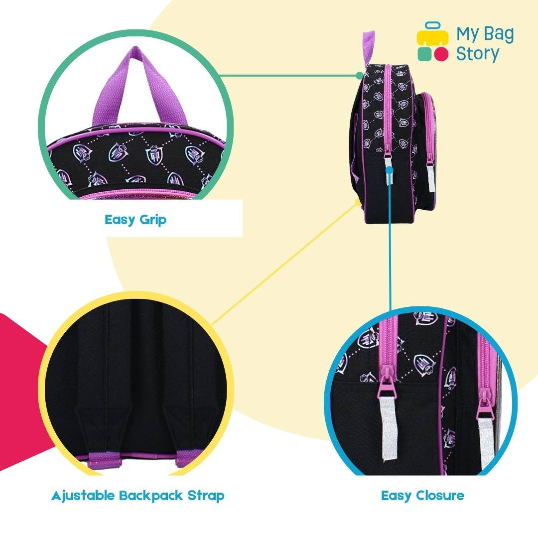 Mybagstory - Sac à dos Monster High - 30 cm - Violet Noir