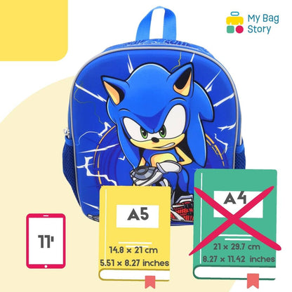 Mybagstory - Sac Sonic 3D - Bleu - 30.5cm