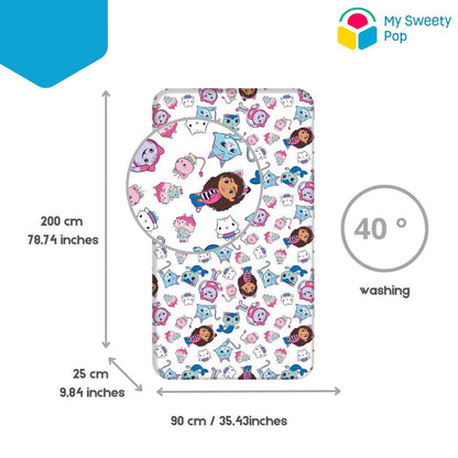 My Sweety Pop - Drap Housse – Gabby's Dollhouse - 90 x 200 cm