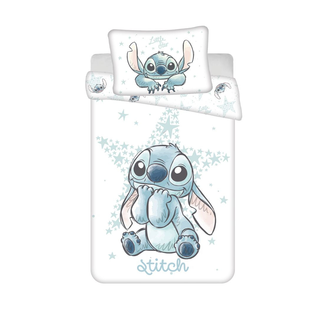 My Sweety Pop - Housse de couette pour bébé Stitch - 2 pièces - 100 x 135 cm