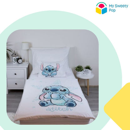 My Sweety Pop - Housse de couette pour bébé Stitch - 2 pièces - 100 x 135 cm