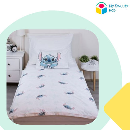 My Sweety Pop - Housse de couette pour bébé Stitch - 2 pièces - 100 x 135 cm