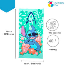 My Sweety Pop - Serviette de Plage Stitch - Vert - 70 x 140 cm