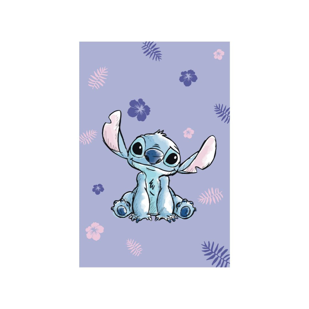 My Sweety Pop - Plaid pour Fille Stitch Violet - 100 x 150 cm