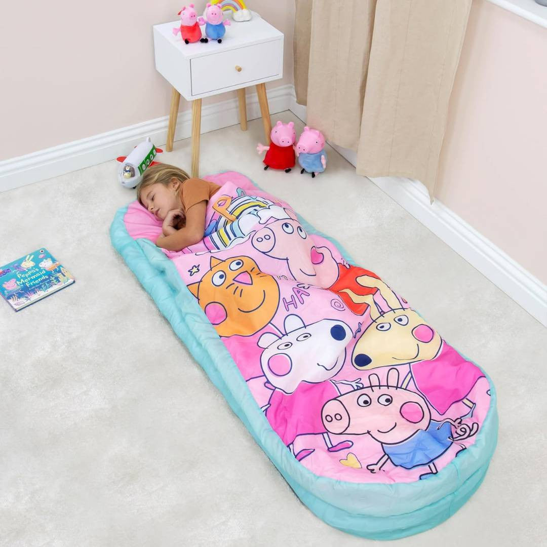 Character World Peppa Pig ReadyBed – Lit Gonflable et Sac de Couchage