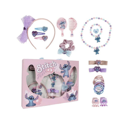 Stitch : Coffret 24 Accessoires Fille - Bleu/Violet
